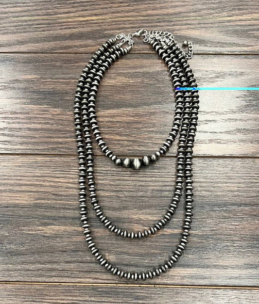 Bigfoot Handmade Rondelle Navajo Bead Necklace