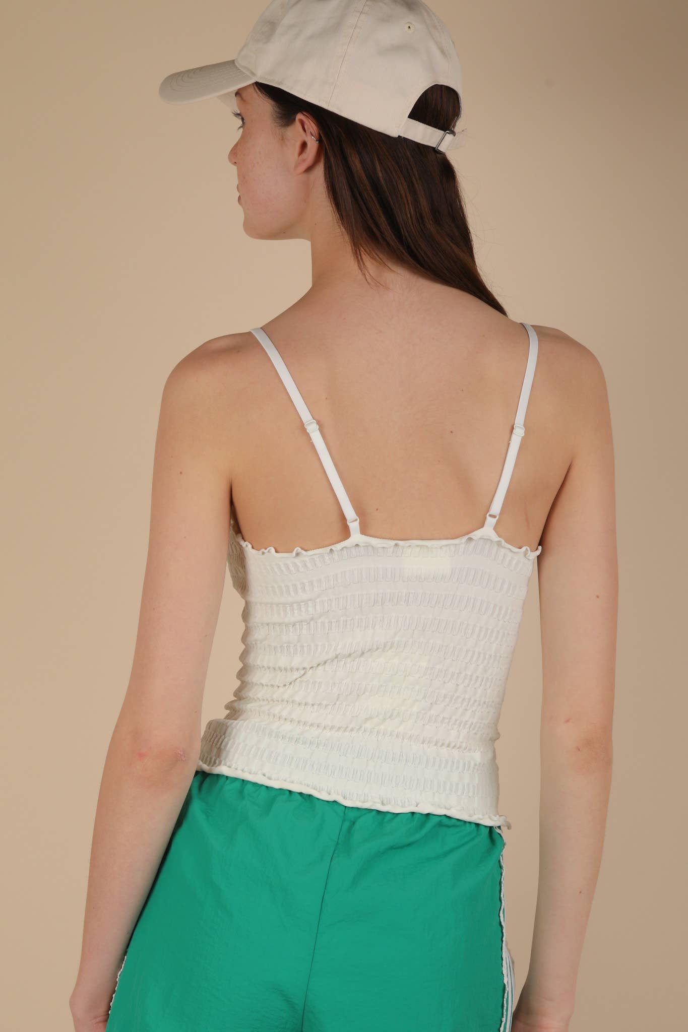 Lettuce Hem Stretchy Knit Sleeveless Top