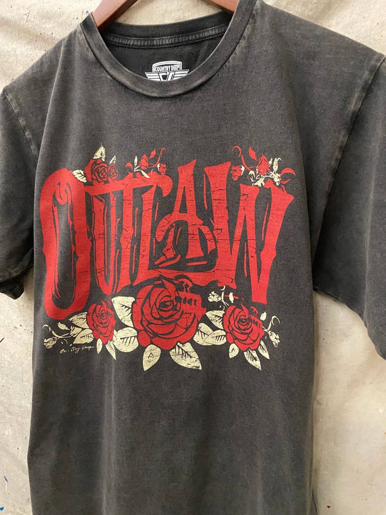 Outlaw Vintage Relaxed Acid Wash unisex Tee
