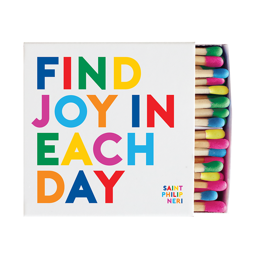 Matchboxes - X313 - Find Joy In Each Day (Saint Philip Neri)