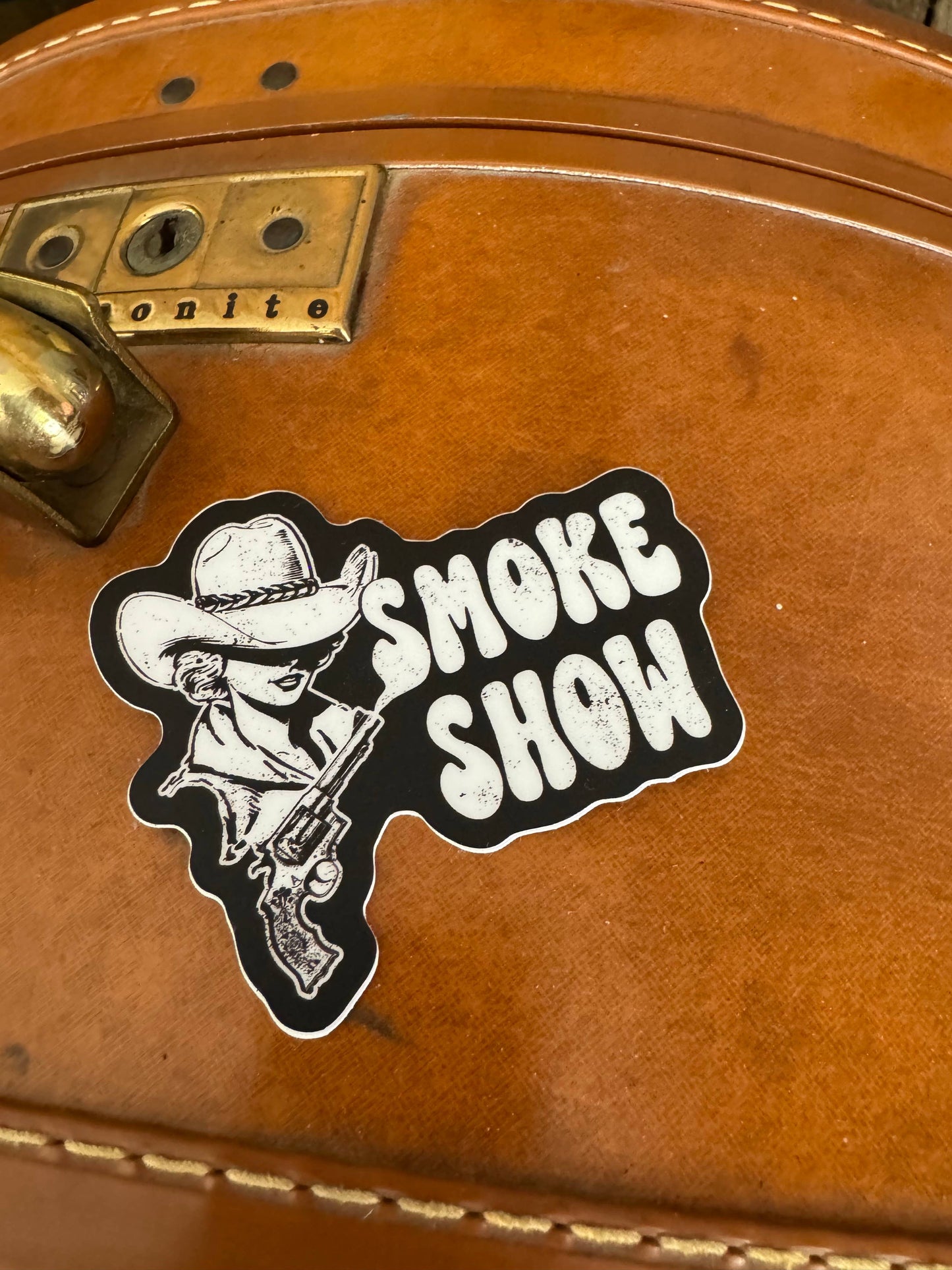 Smoke Show cowgirl sticker
