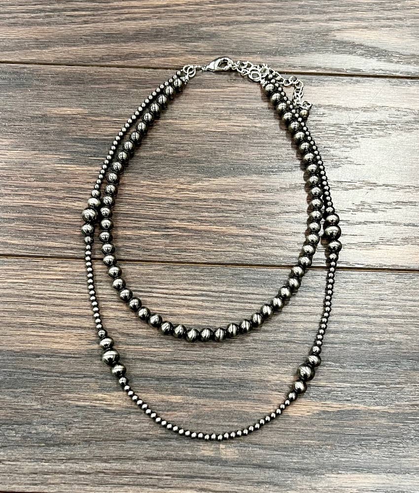 Alvord Handmade Polish Navajo Bead Necklace