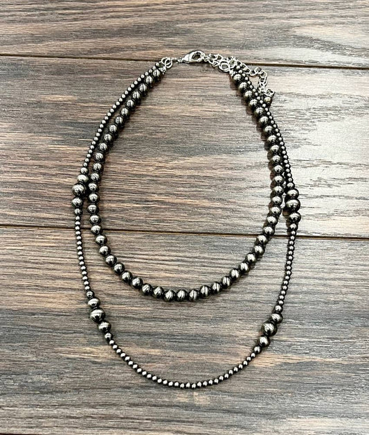 Alvord Handmade Polish Navajo Bead Necklace