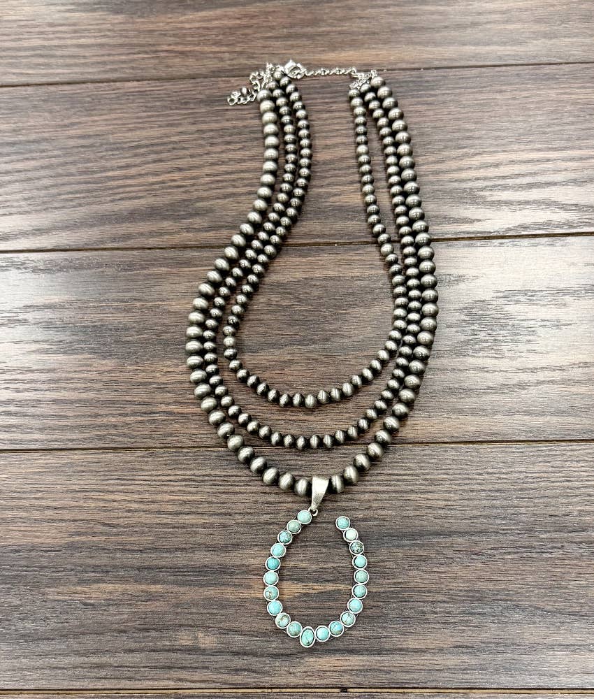 Memphis Western Turquoise Strand Necklace