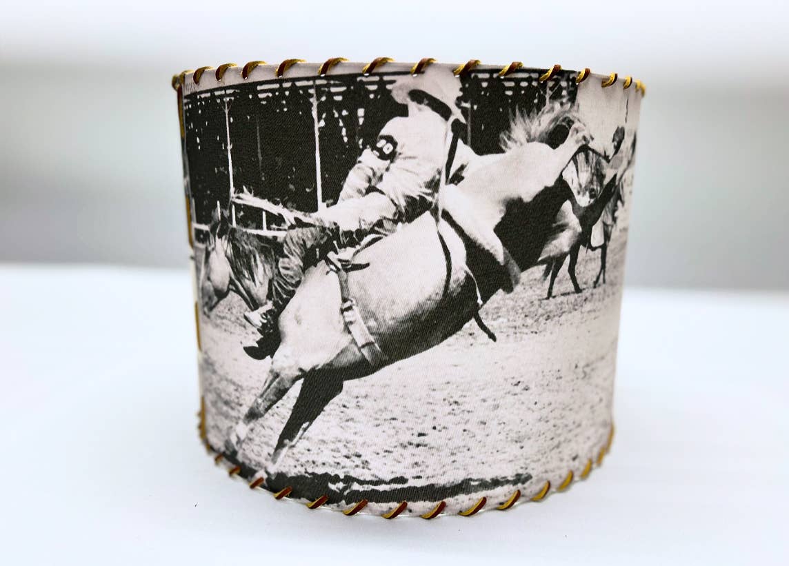 Lampshade Legend Bronc Rider Chris LeDoux Large 14-inch
