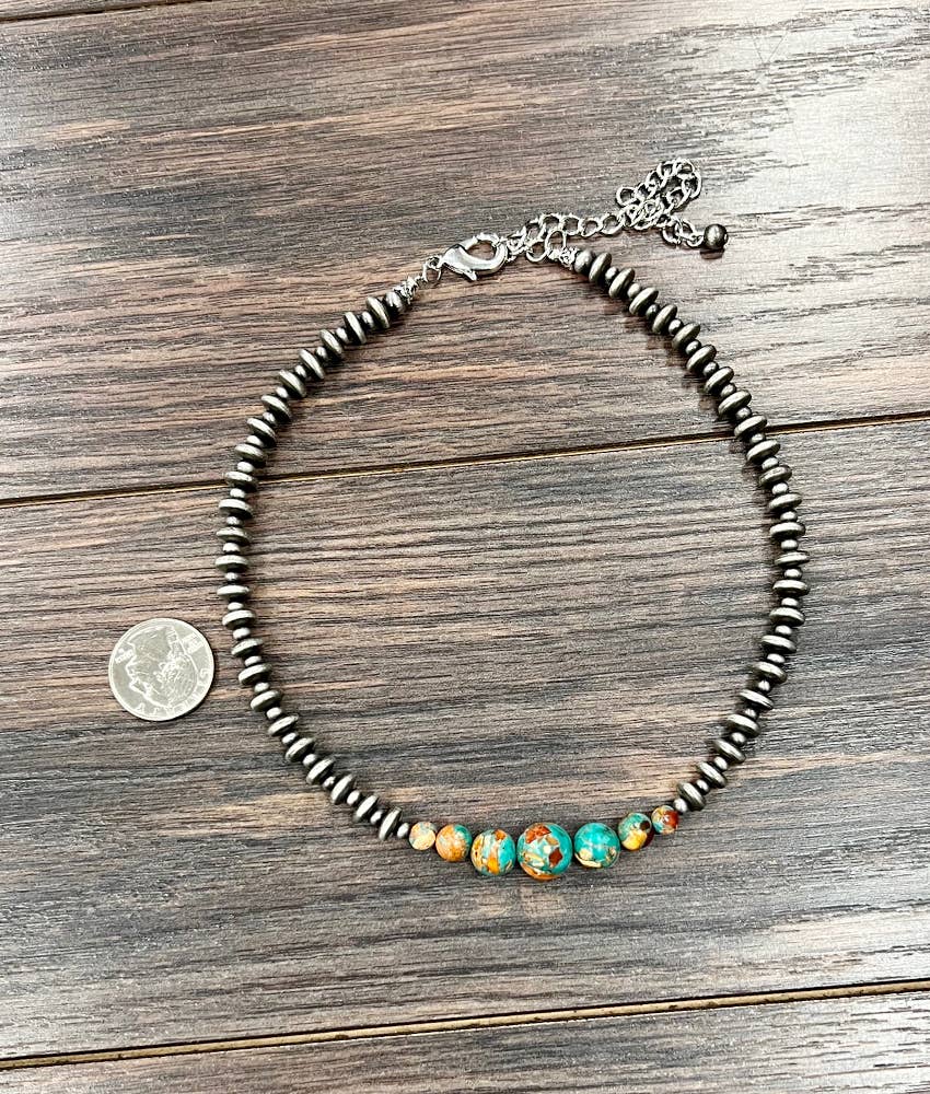 15" Western Gemstone Necklace