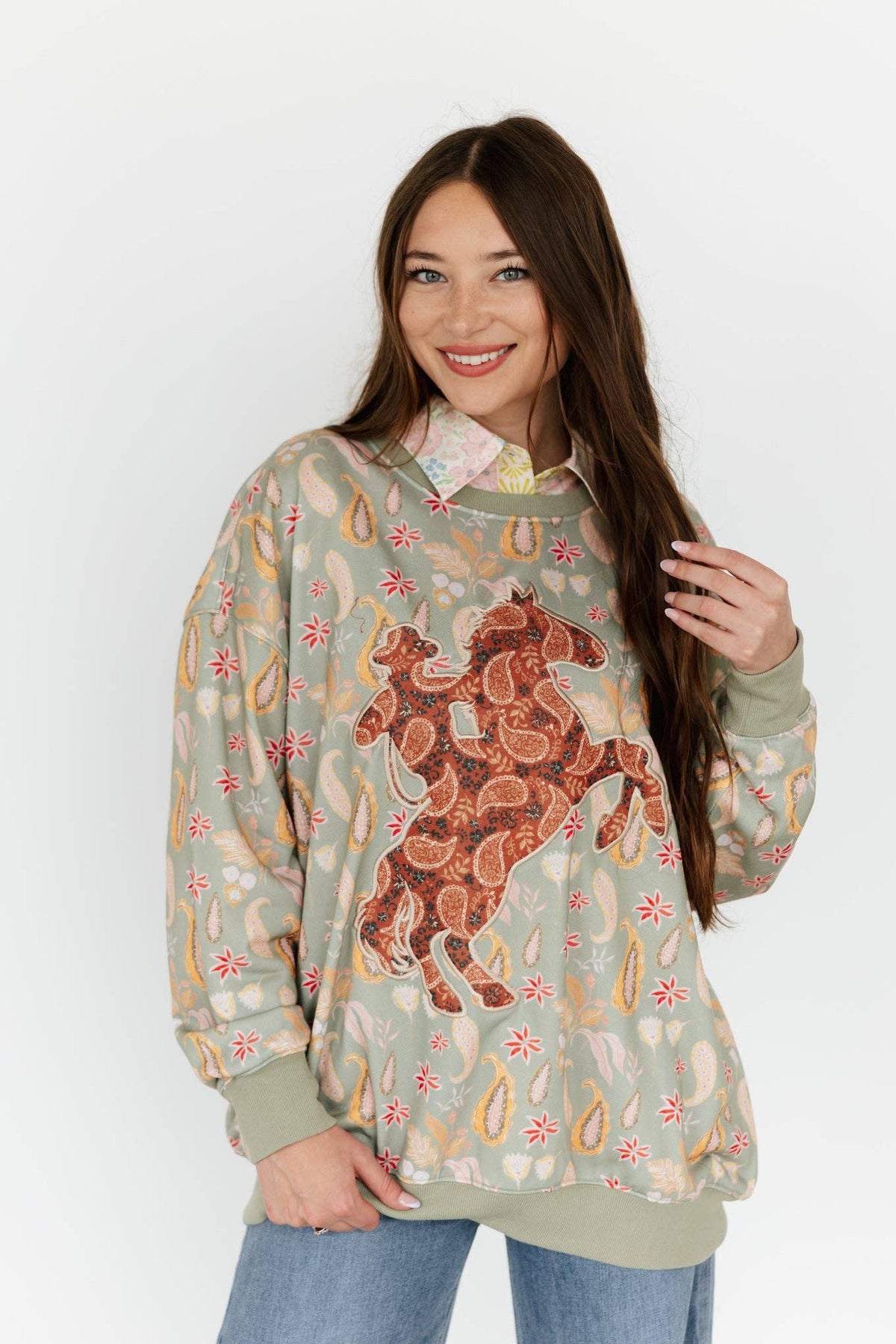 PAISLEY BRONC PULLOVER