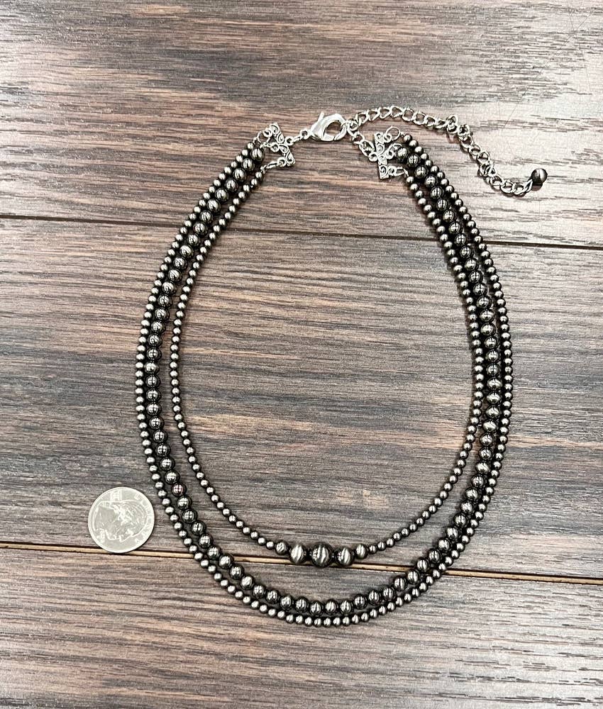 Erwin Western Bead Strand Necklace