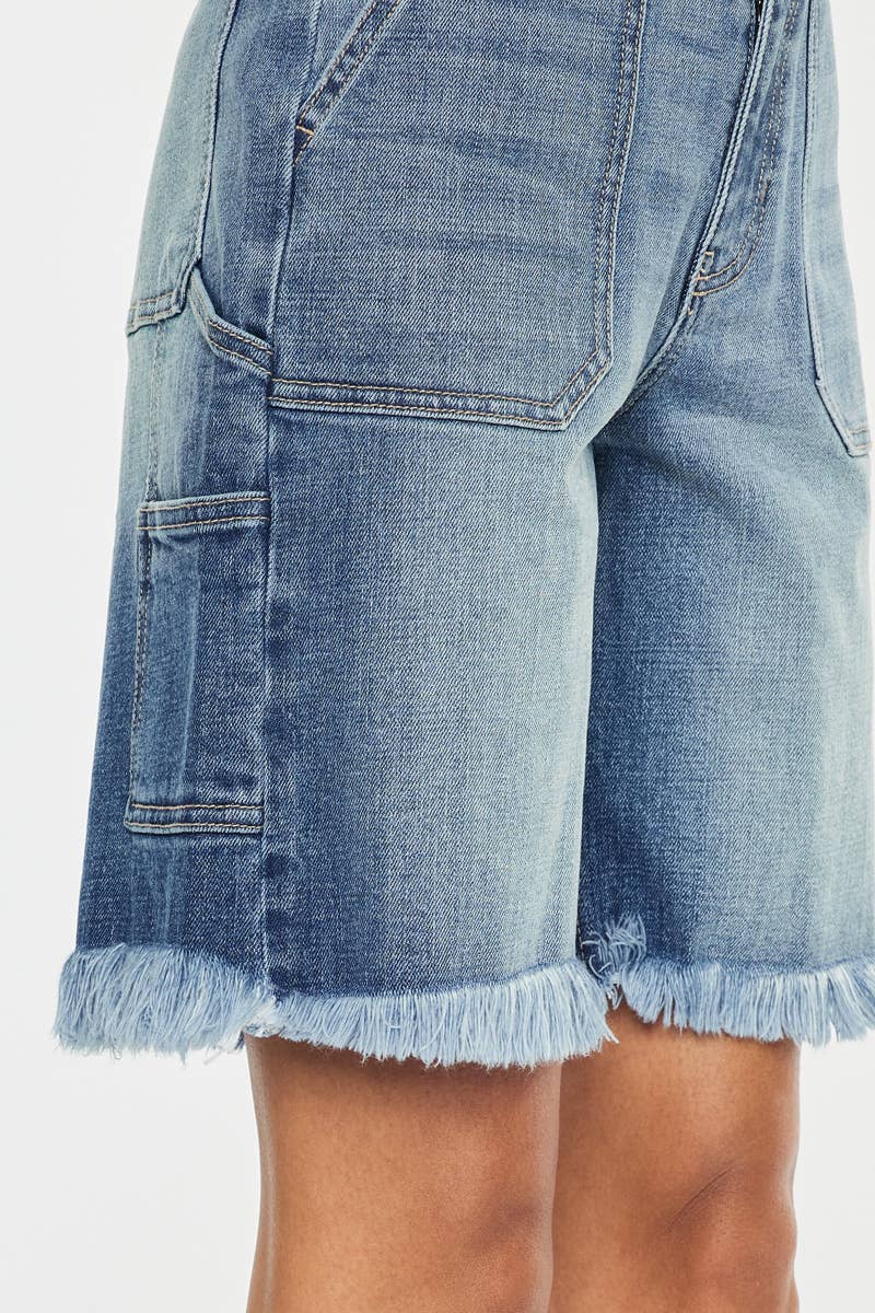 90’S BOYFRIEND DENIM BERMUDA SHORTS - KANCAN