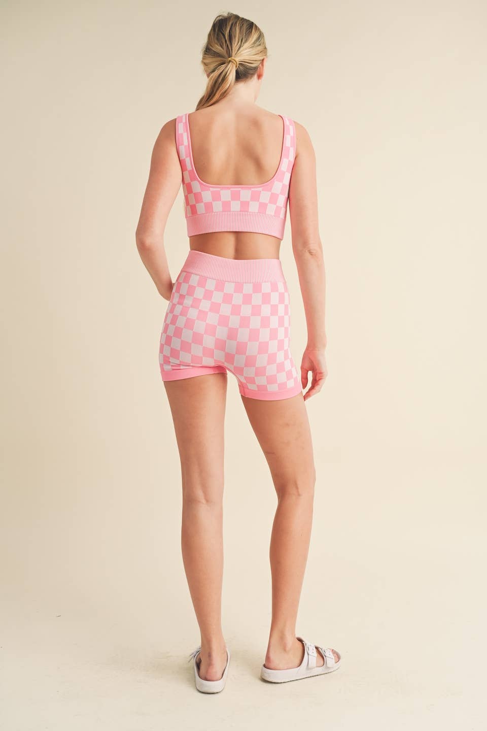 Checkmate Cropped Two Piece Set