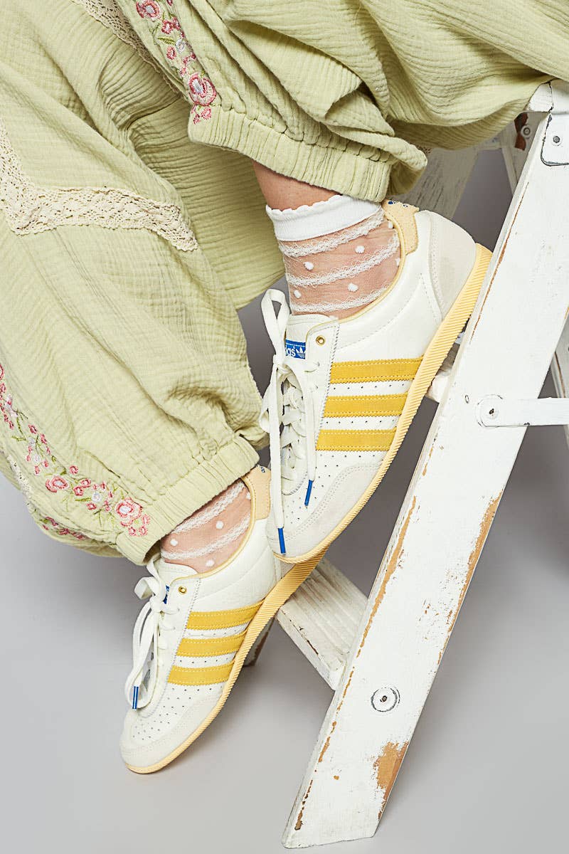White dot see-through casual socks