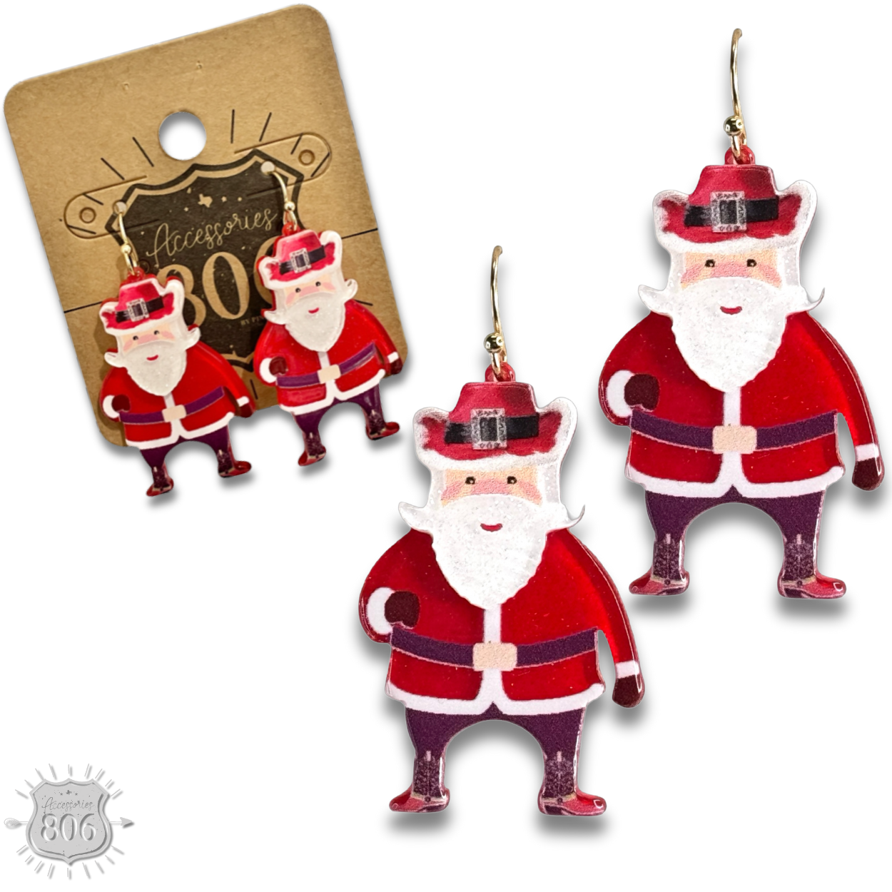 Western Santa earring - LC