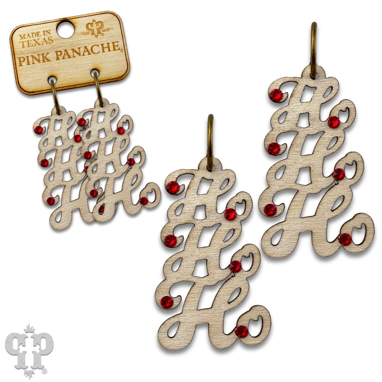 HoHoHo script earring
