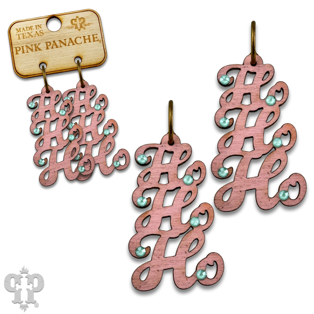 HoHoHo script earring