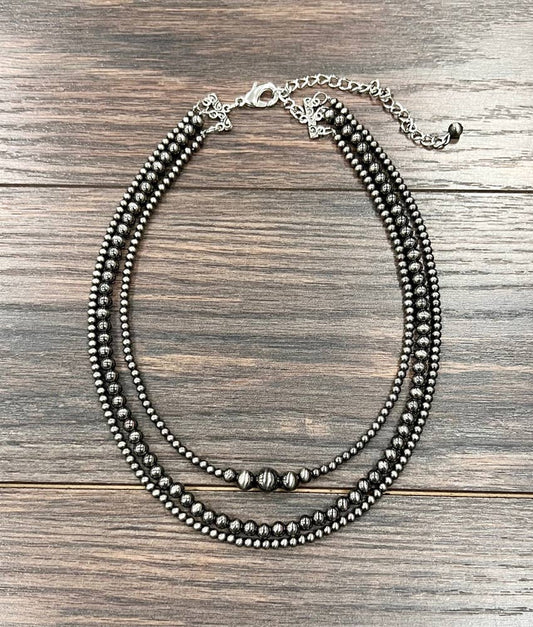 Erwin Western Bead Strand Necklace