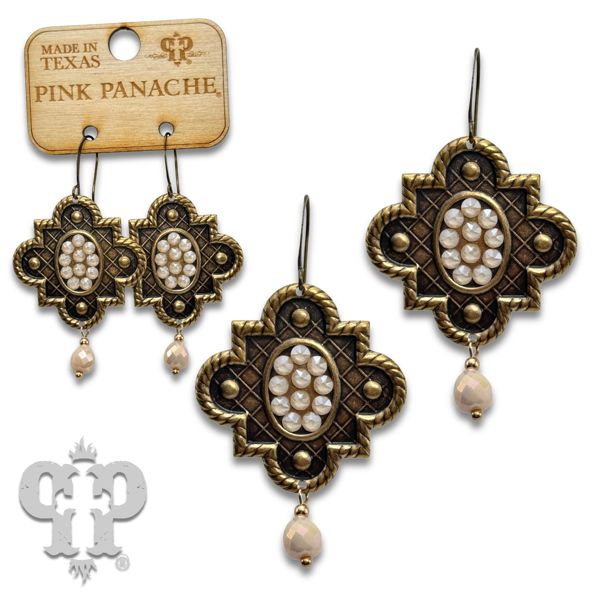 Art deco dangle chandelier earring