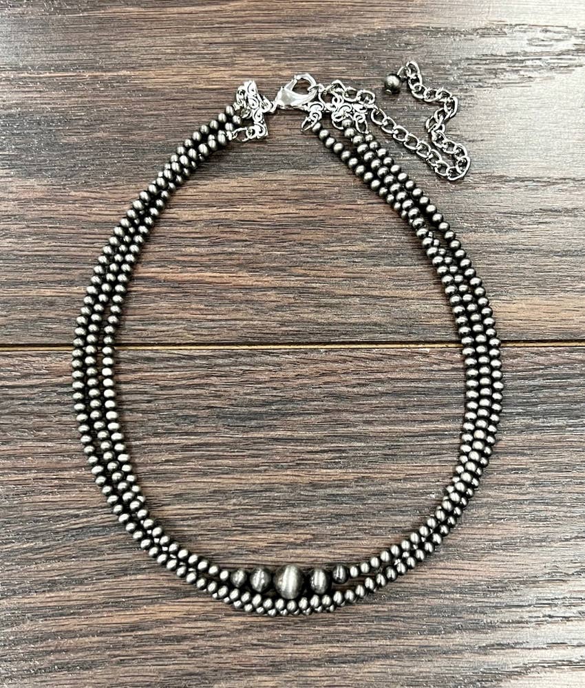 Blue Ridge Handmade Navajo Bead Necklace