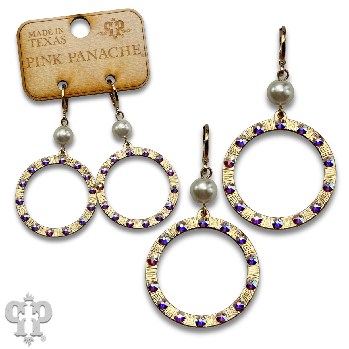 Austrian crystal circle earring