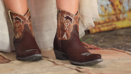 Ancestral Short 7IN Wine/Oryx Old Gringo Booties