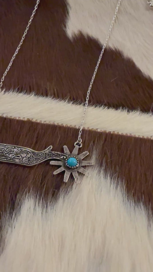 Turquoise Spur Necklace